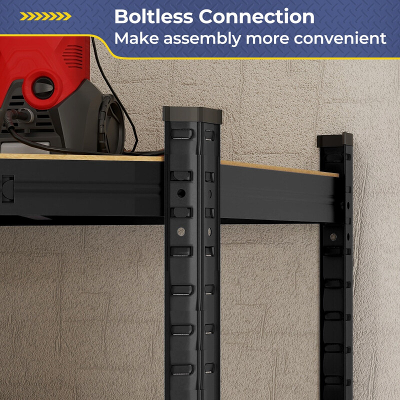 Hörnhylla 100 x 80 x 180 cm med 4 justerbara hyllplan och hög bärförmåga