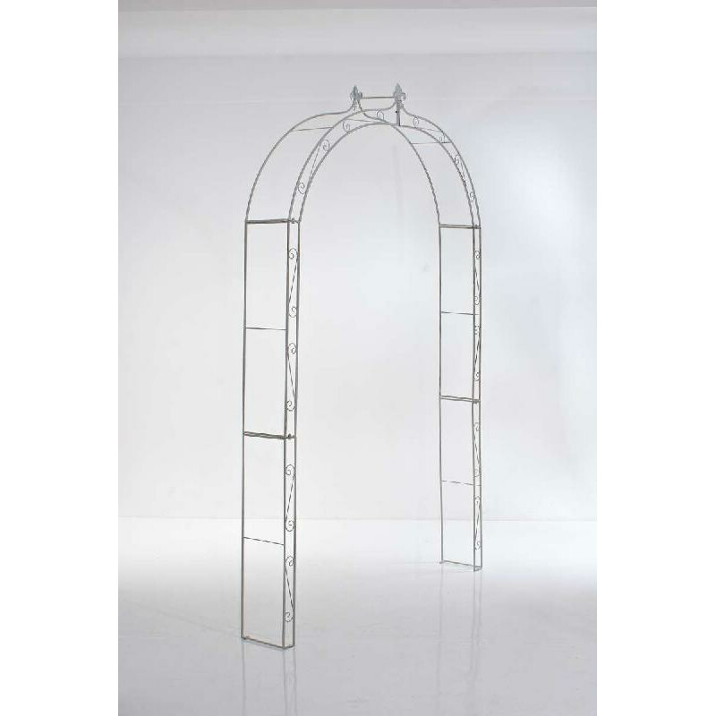 Elegant rosenbåge i pulverlackerat järn för klätterväxter