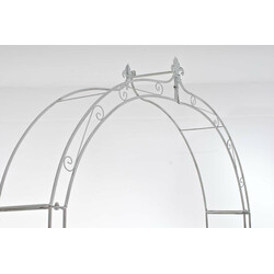 Elegant rosenbåge i pulverlackerat järn för klätterväxter