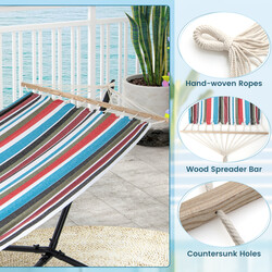 Hängmatta med ställning och bärväska för utomhusbruk - bekväm och hållbar design