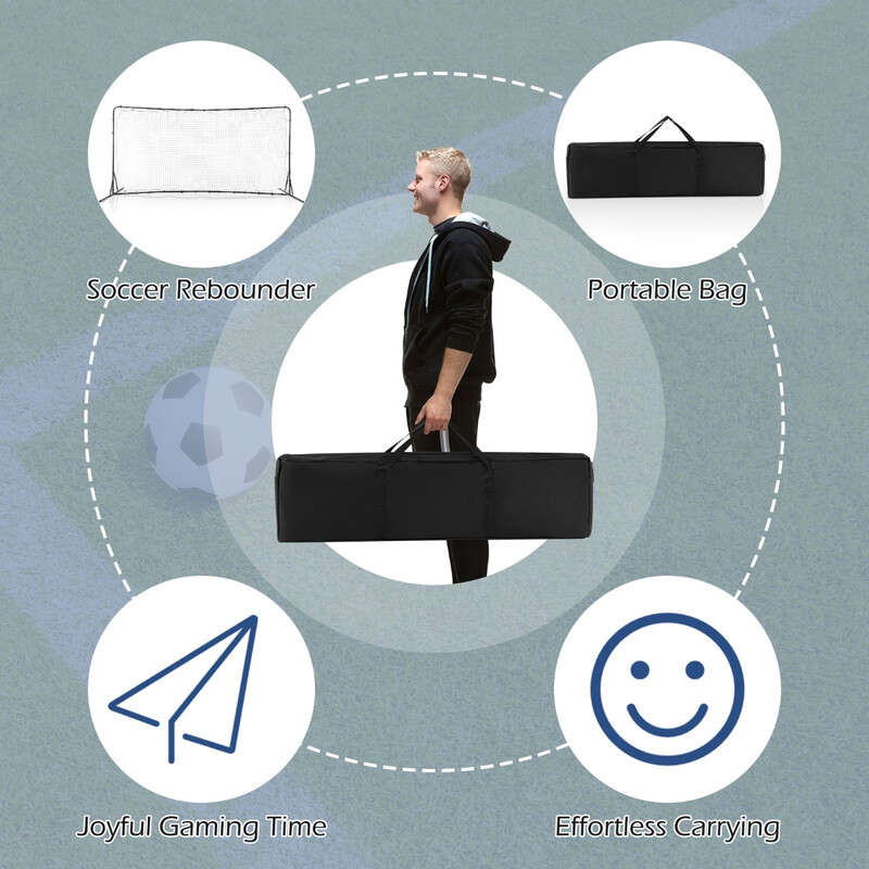 Fotbollsmål för barn med bärväska - hållbar och mångsidig träningsutrustning för trädgården
