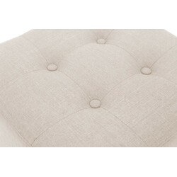 Modern och mångsidig sittpall med quiltat tygöverdrag