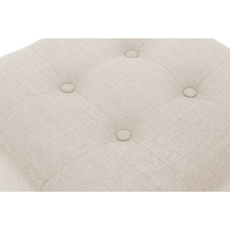 Modern och mångsidig sittpall med quiltat tygöverdrag