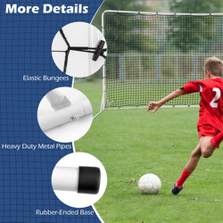 Fotbollsmål för barn med bärväska - hållbart träningsnät för trädgården 372,5 x 182,5 cm