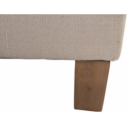 Modern och mångsidig sittpall med quiltat tygöverdrag