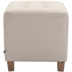 Modern och mångsidig sittpall med quiltat tygöverdrag