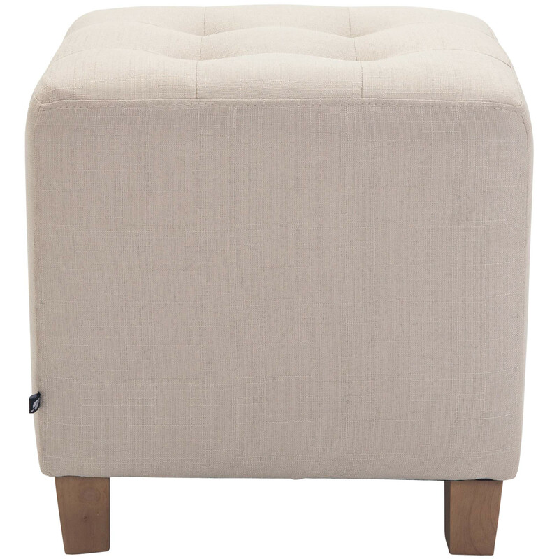 Modern och mångsidig sittpall med quiltat tygöverdrag