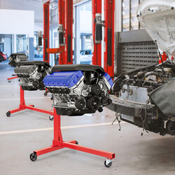 Motorstativ 340 kg med 360° rotation och justerbara armar för garageanvändning