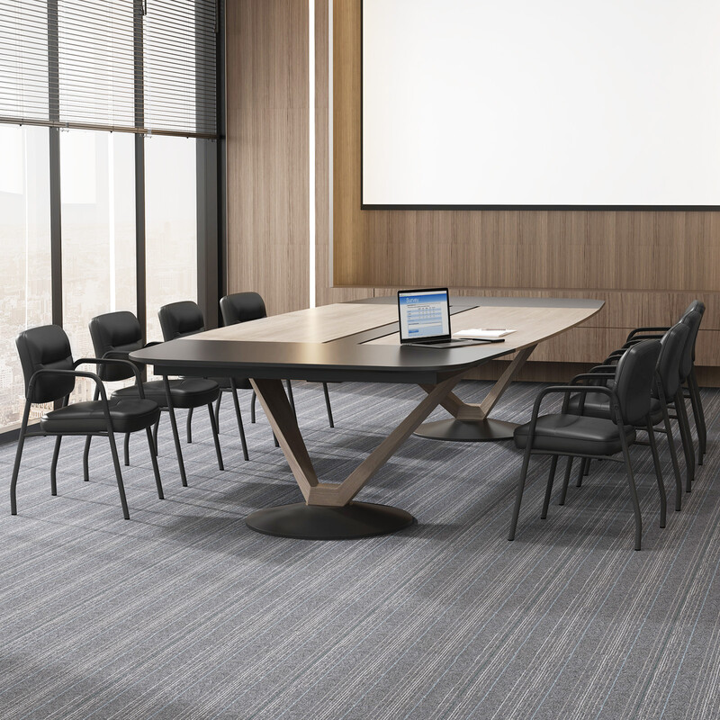 Konferensstolar 2-pack bekväma besöksstolar med armstöd och metallram svart 58x56x81 cm