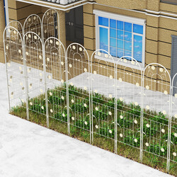 Metallspaljé 220x50 cm 2-pack för trädgård, dekorativt växtstöd, grön, enkel installation