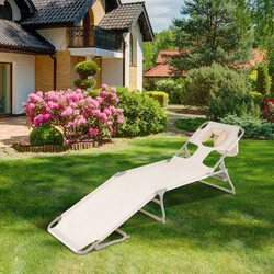 Solstol med öppningar för ansikte och armar, hopfällbar och justerbar, maxbelastning 200 kg