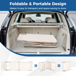 Solstol med öppningar för ansikte och armar, hopfällbar och justerbar, maxbelastning 200 kg