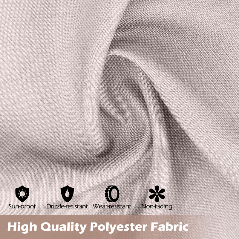 Pergola med två justerbara tak 3,05x3,05m vattentät och stabil grå paviljong