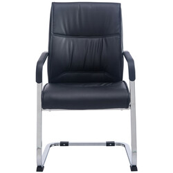 Elegant och funktionell besöksstol i konstläder för kontor