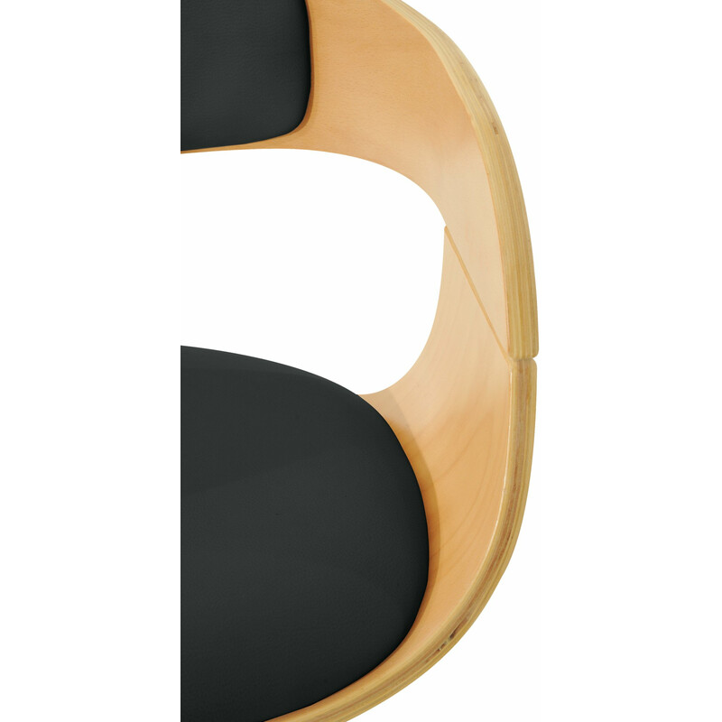 Kingston barstol i konstläder med justerbar höjd och fotstöd