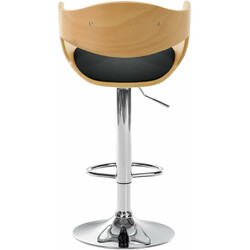 Kingston barstol i konstläder med justerbar höjd och fotstöd