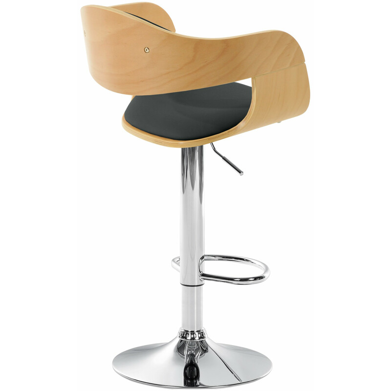 Kingston barstol i konstläder med justerbar höjd och fotstöd