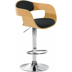 Kingston barstol i konstläder med justerbar höjd och fotstöd