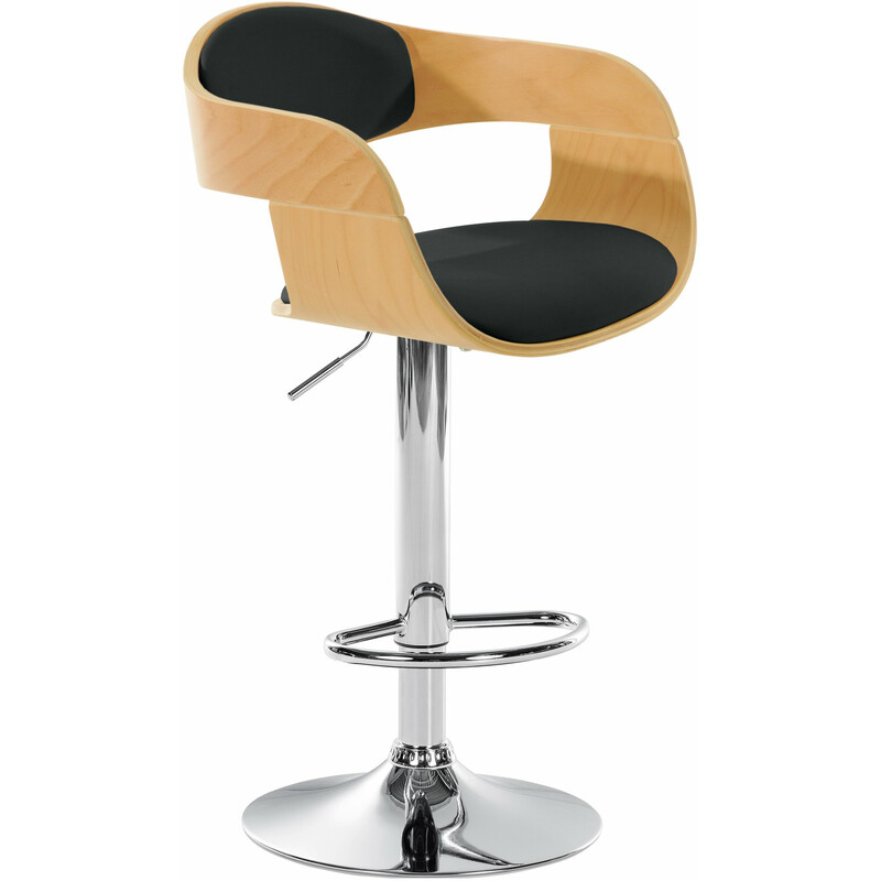 Kingston barstol i konstläder med justerbar höjd och fotstöd