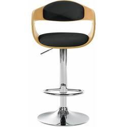 Kingston barstol i konstläder med justerbar höjd och fotstöd