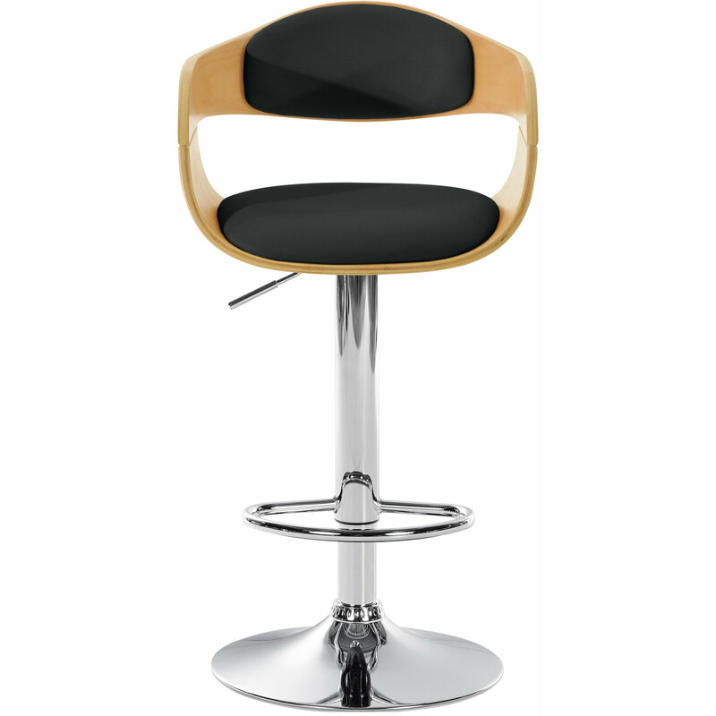 Kingston barstol i konstläder med justerbar höjd och fotstöd