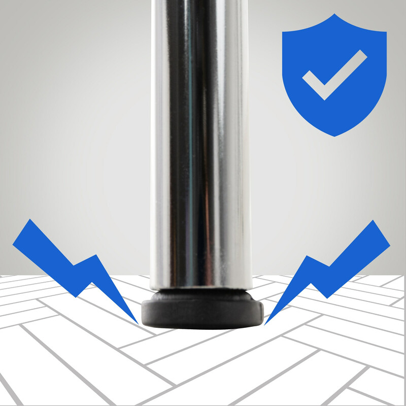 Ergonomisk stapelbar besöksstol i trä och kromad metall