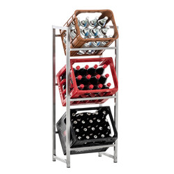 Elegant och praktiskt ställ för dryckeslådor i olika utföranden