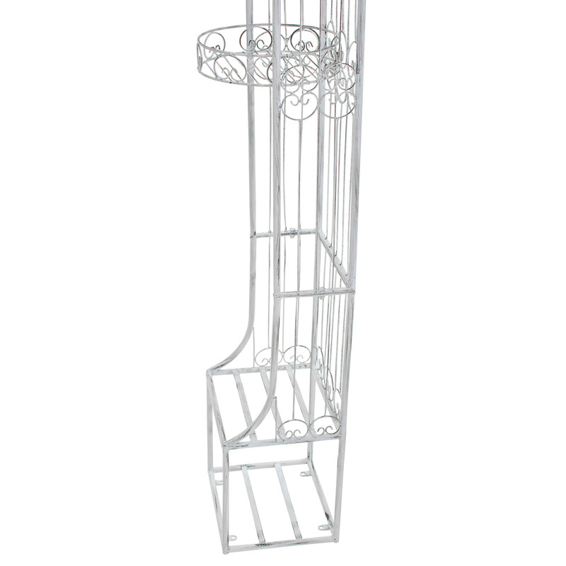 Elegant rosenbåge i pulverlackerat järn för trädgård