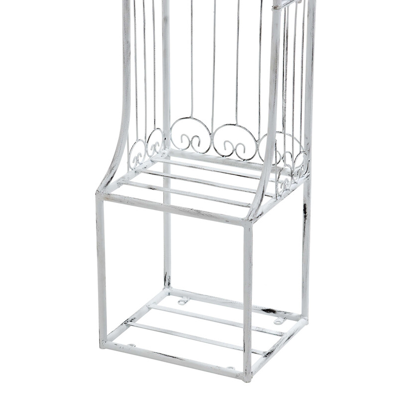 Elegant rosenbåge i pulverlackerat järn för trädgård