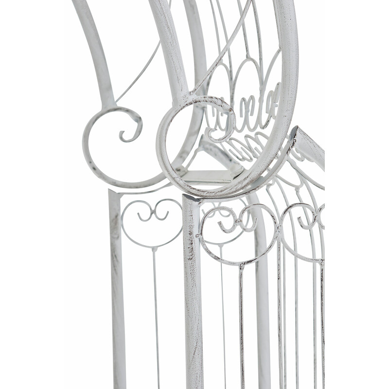 Elegant rosenbåge i pulverlackerat järn för trädgård