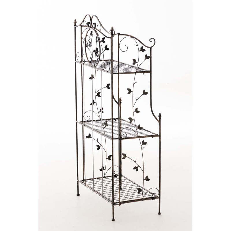 Hopfällbar lantlig hylla i tjockt järnrör