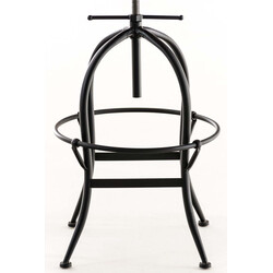 Elegant höjdjusterbar barstol i trä och metall