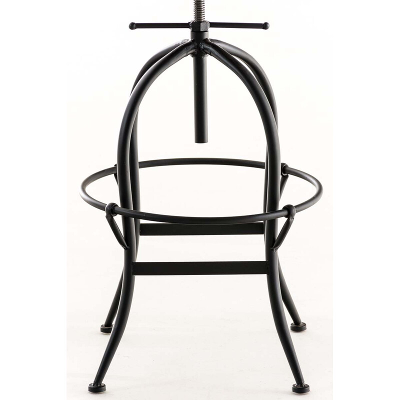 Elegant höjdjusterbar barstol i trä och metall