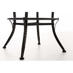 Höjdjusterbar industriell pall i konstläder och metall