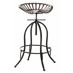 Industriell höjdjusterbar stol med gjutjärnssits