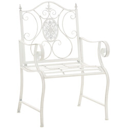 Elegant jugendstils trädgårdsstol i väderbeständigt järn