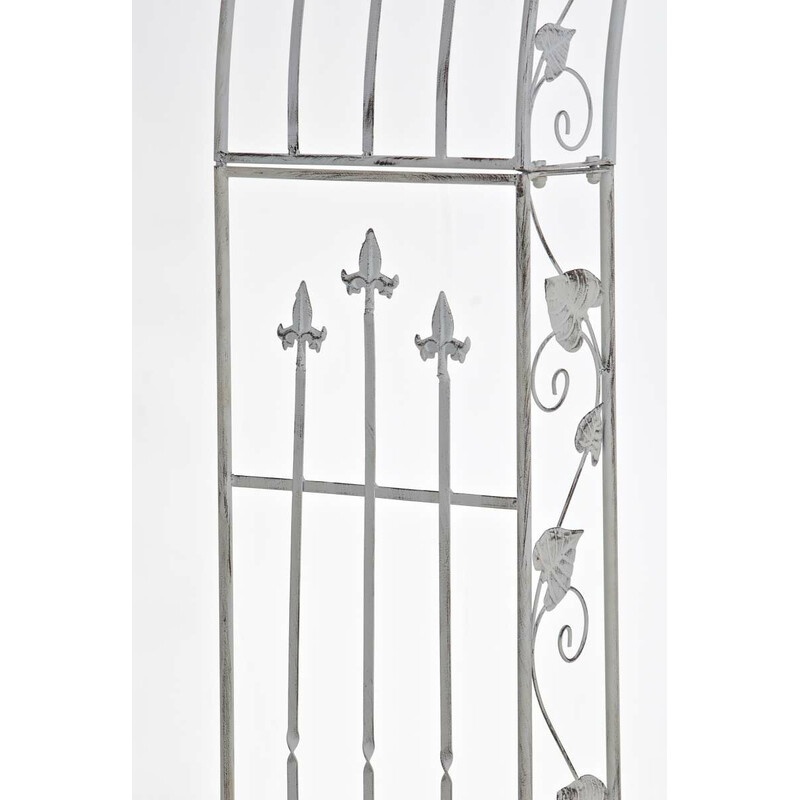 Elegant handgjord rosenbåge i pulverlackerat järn för trädgården