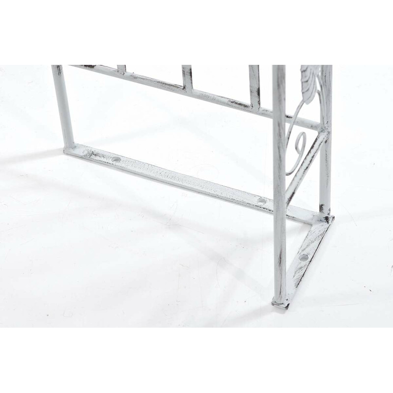 Elegant handgjord rosenbåge i pulverlackerat järn för trädgården