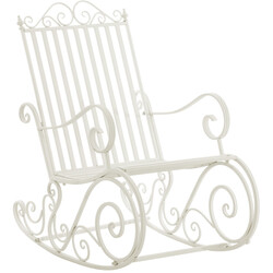 Antik gungstol i järn för inomhus och utomhusbruk