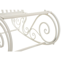 Antik gungstol i järn för inomhus och utomhusbruk