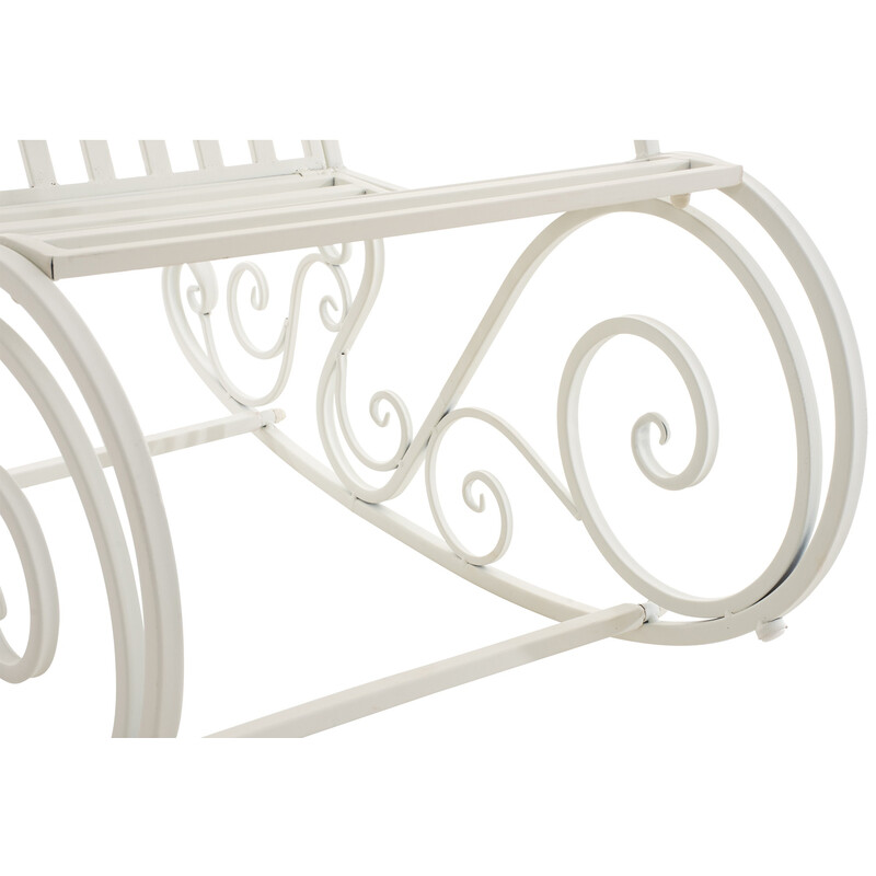 Antik gungstol i järn för inomhus och utomhusbruk