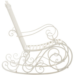 Antik gungstol i järn för inomhus och utomhusbruk