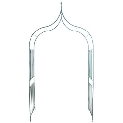 Elegant rosenbåge i hållbar metall för klätterväxter