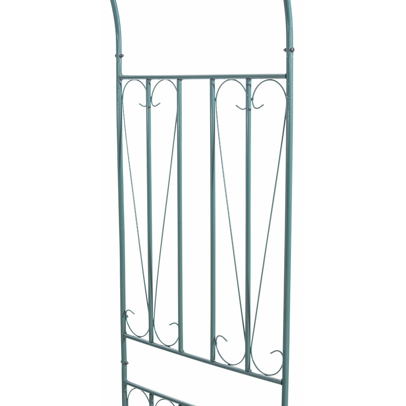 Elegant rosenbåge i hållbar metall för klätterväxter