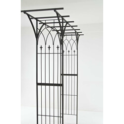 Rosenbåge i massivt järn för trädgård och evenemang