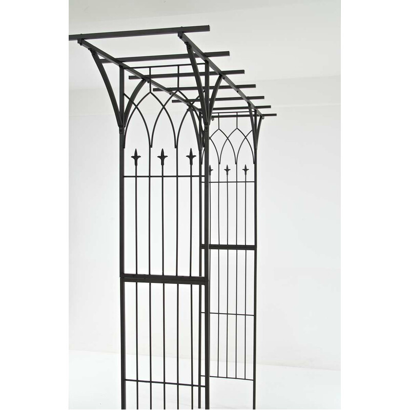 Rosenbåge i massivt järn för trädgård och evenemang