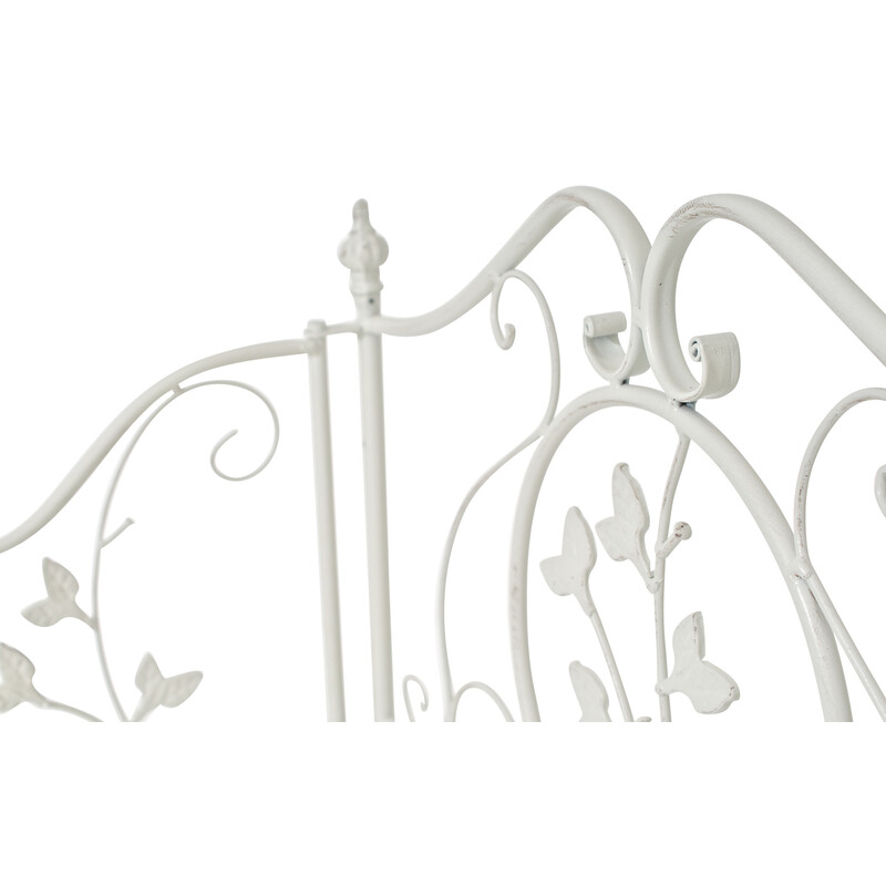 Lantlig hopfällbar hylla i robust järn med antik känsla