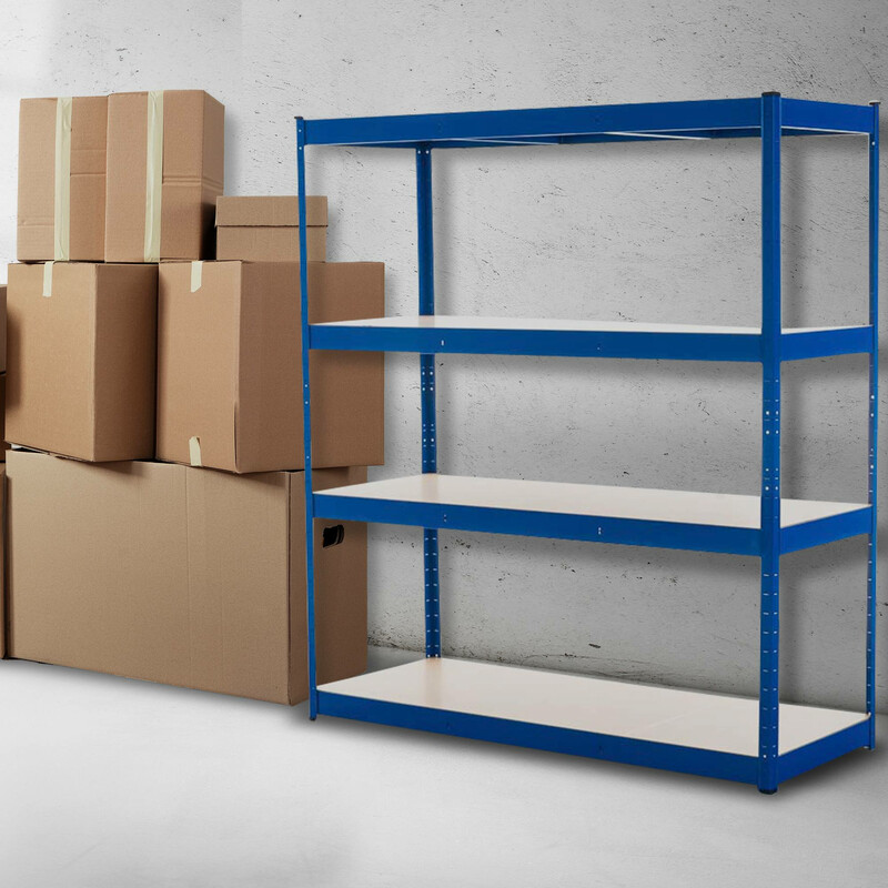 Kraftigt hyllsystem för tung förvaring, justerbara hyllplan