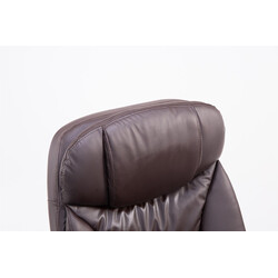 Ergonomisk XL-kontorsstol med justerbart fotstöd och konstläder