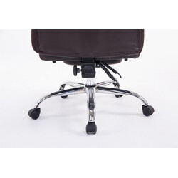 Ergonomisk XL-kontorsstol med justerbart fotstöd och konstläder